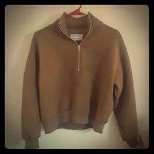 Everlane Fleece Half-zip Sweatshirt